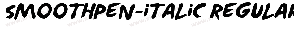 SmoothPen-Italic Regular字体转换